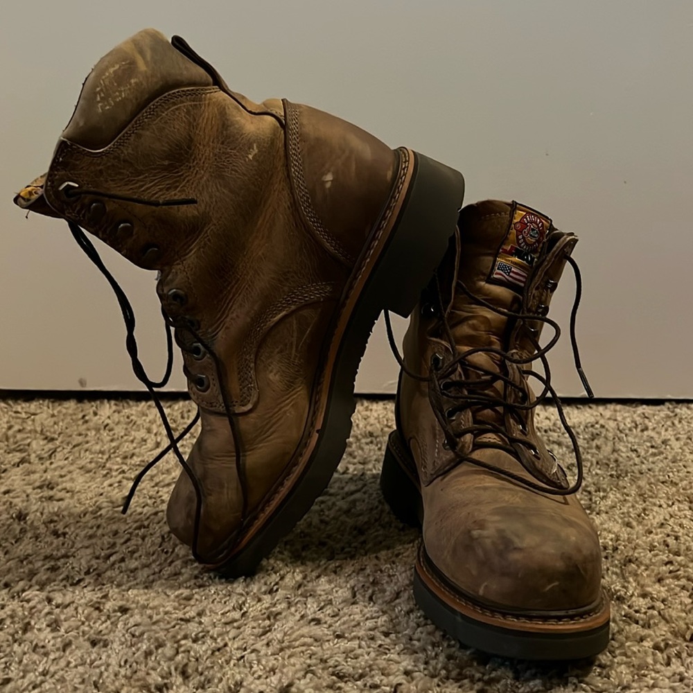 preloved justin work boots